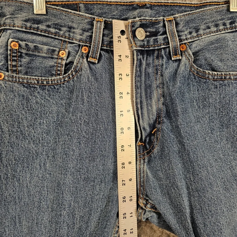 Levis 505‎ Regular Fit Straight Leg Jeans Mens 30x30 Medium Wash Blue 00505-4886